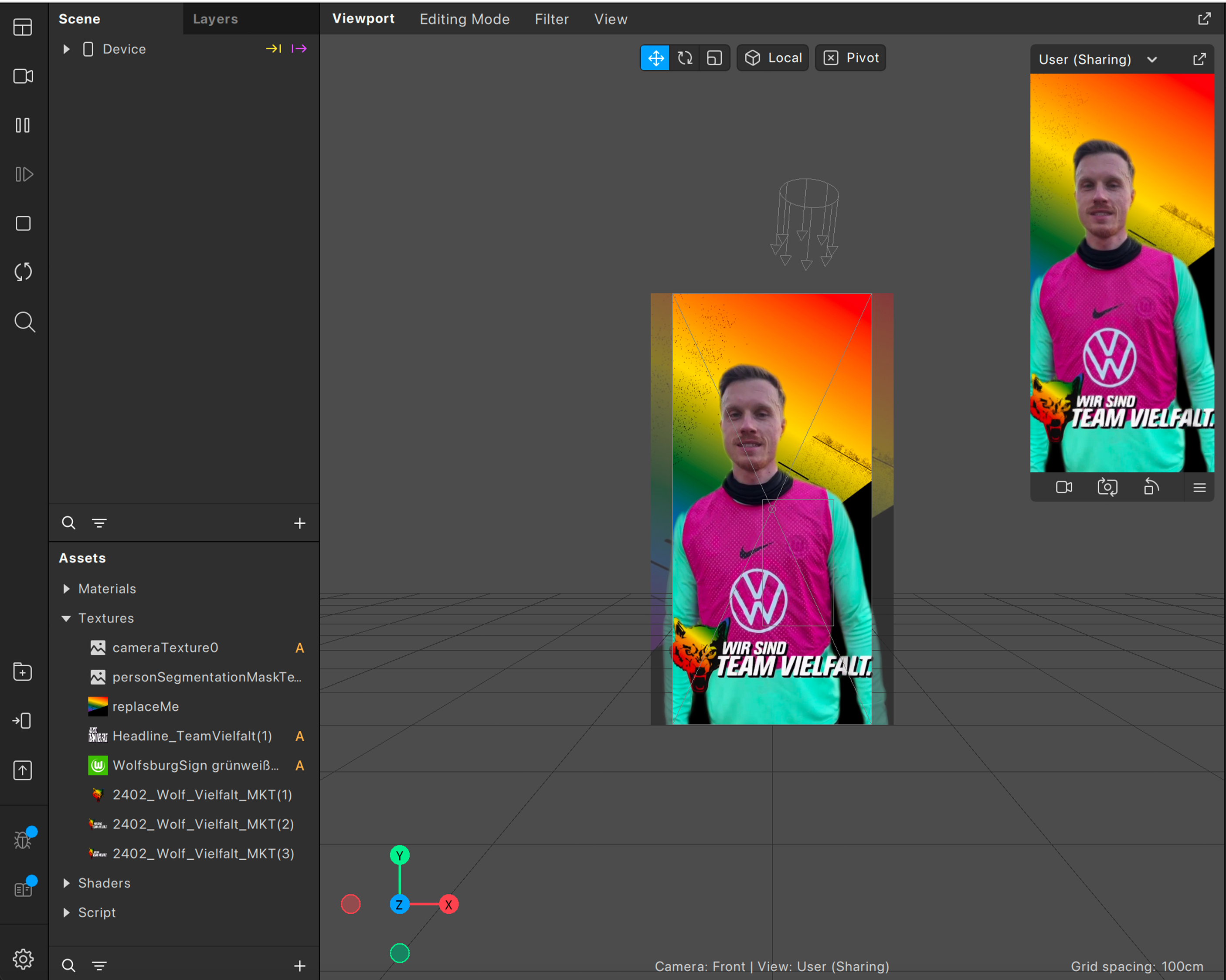 Loose_Hannah_VfL_AR-Filter_Vielfaltsspieltag_Bts